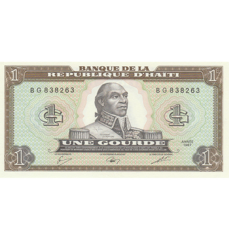Haití 1 Gourde 1987 Pick 245